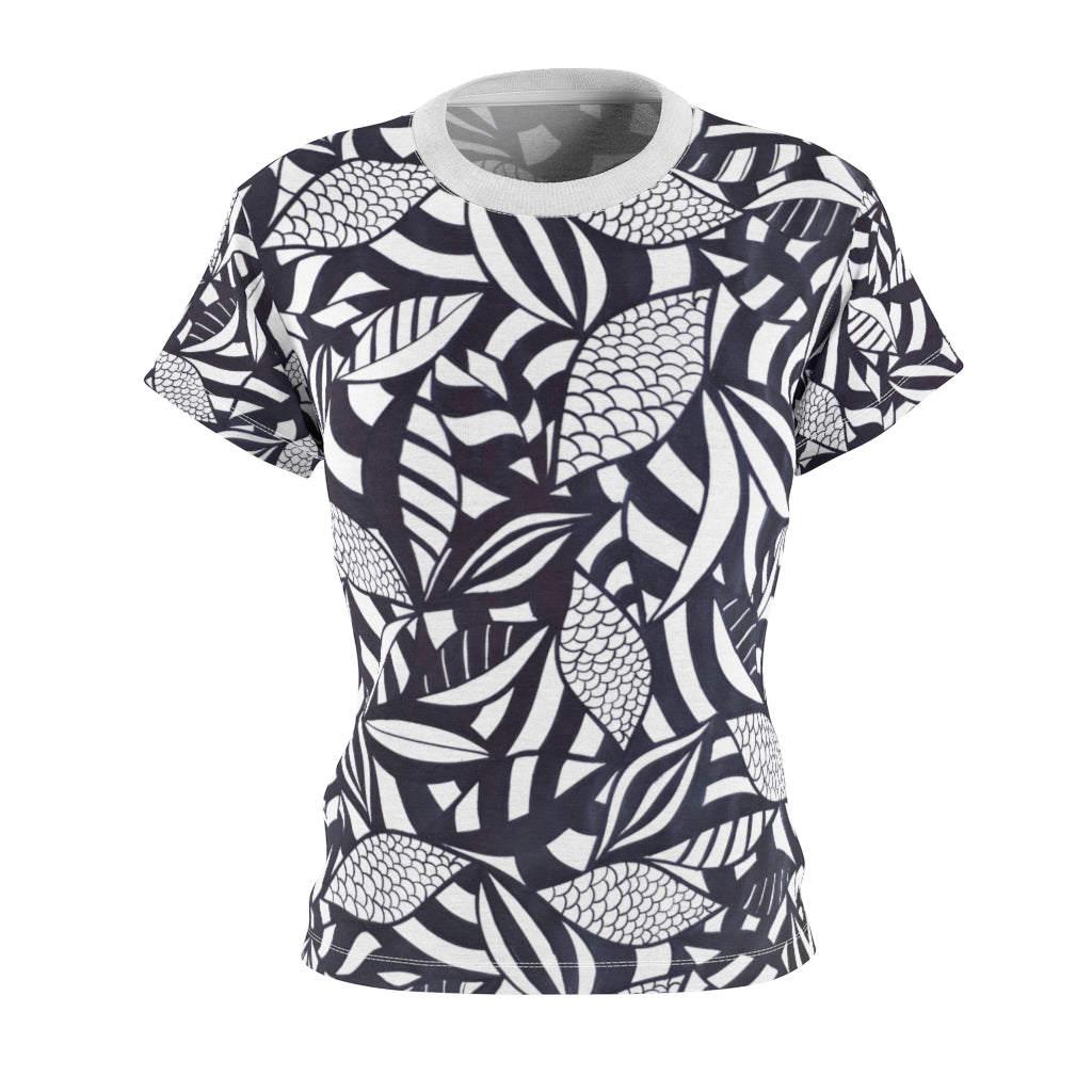 Tropical Minimalist Monochrome AOP T-shirt