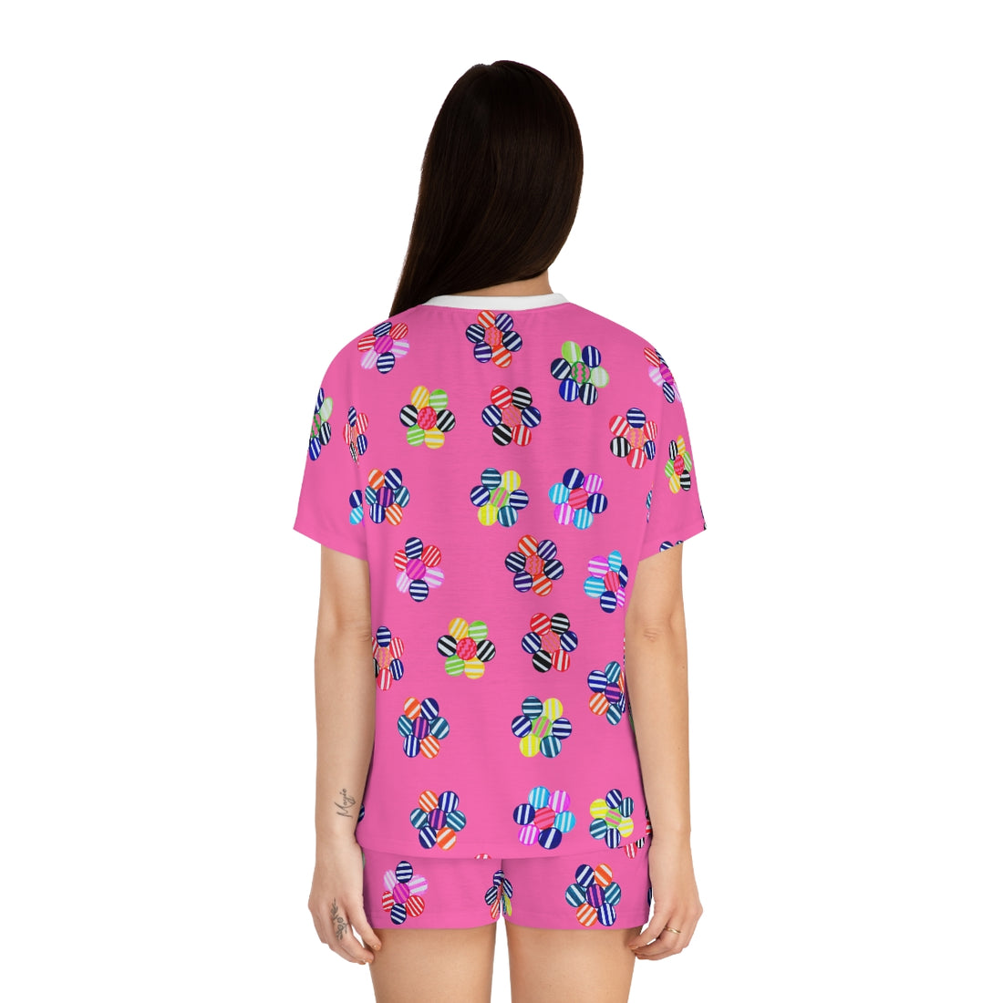 Rose Candy Floral Short Pajama Set (AOP)