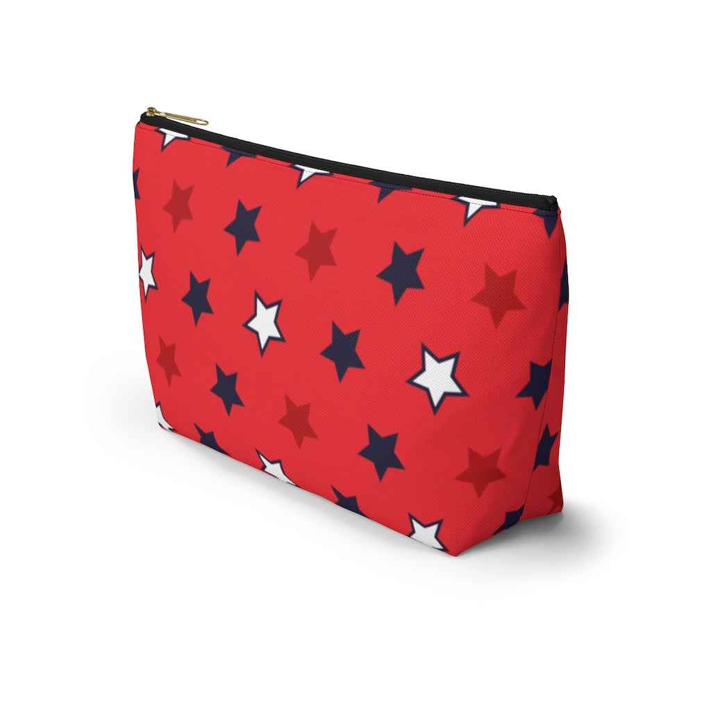 Starry Red Accessory Pouch