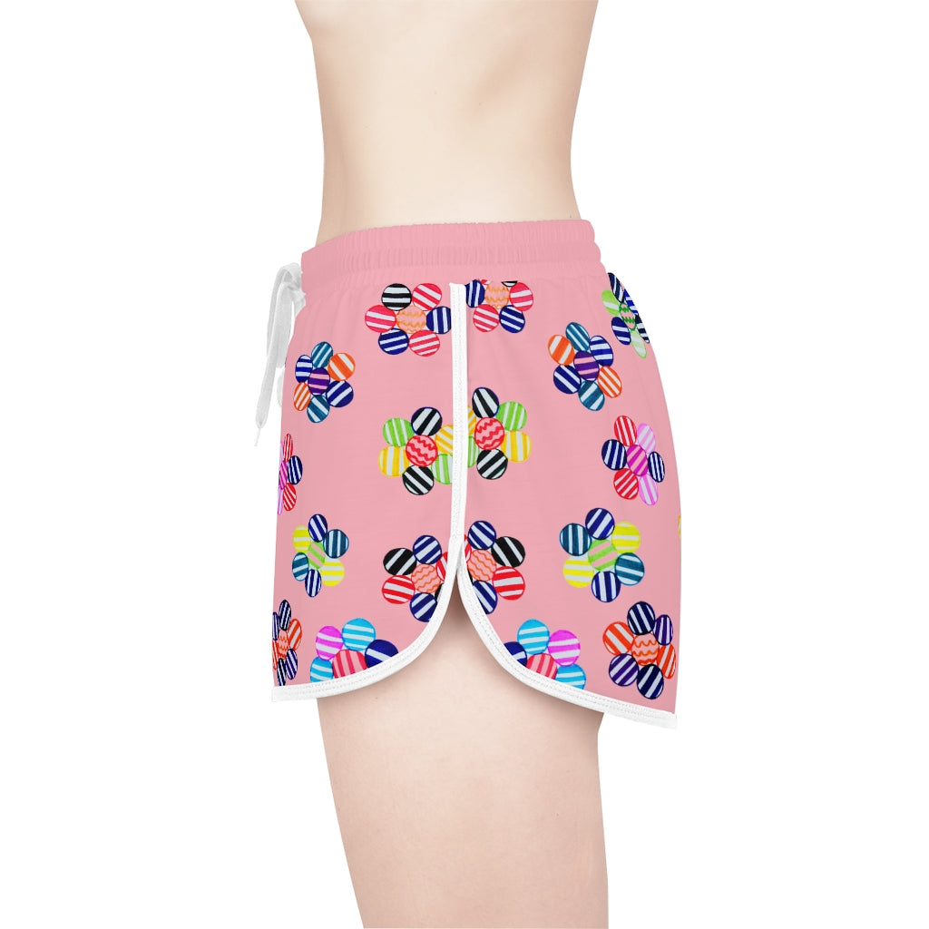 Blush Candy Florals Relaxed Shorts