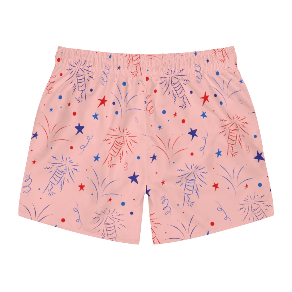 Men's Firecracker Blush Swimming Trunks