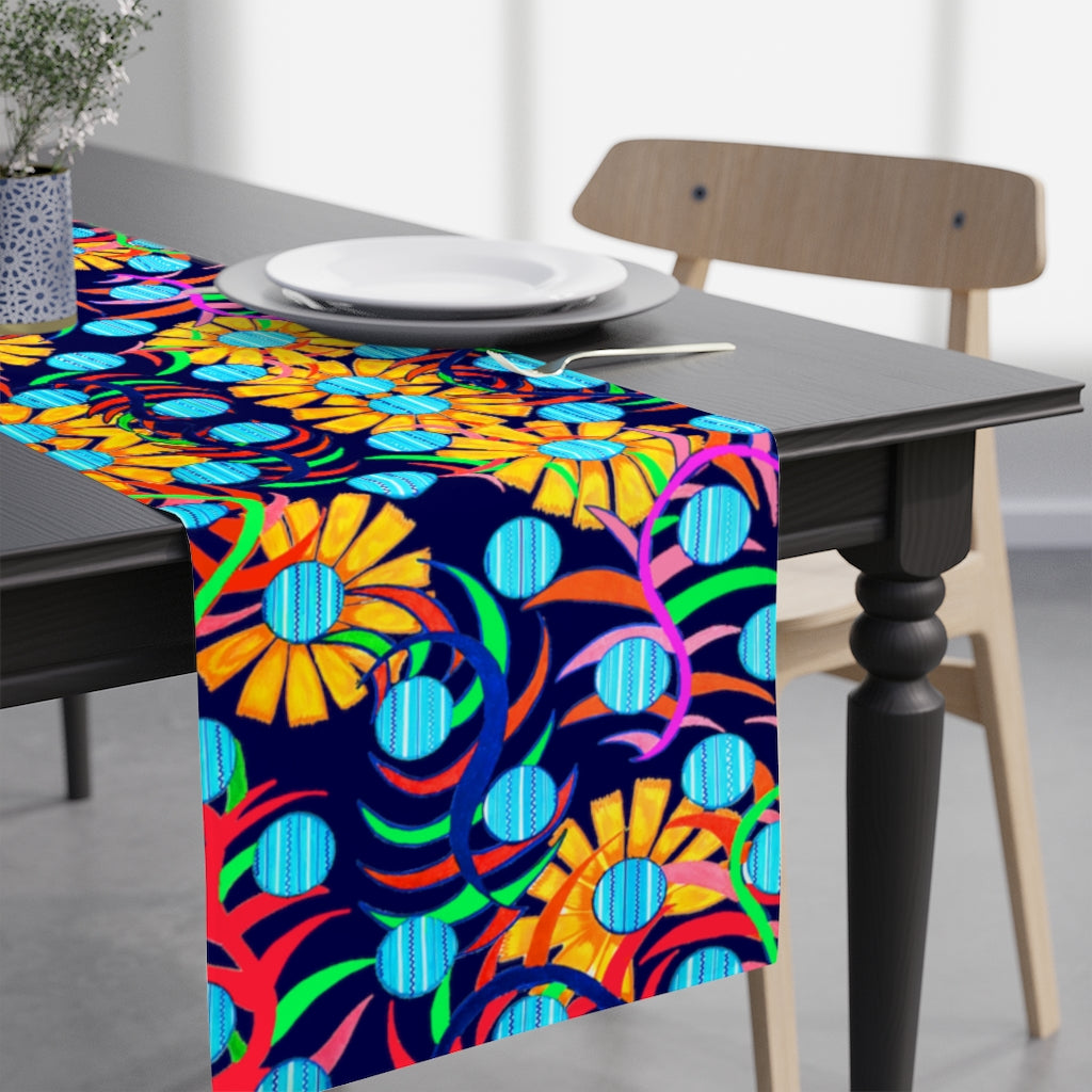 Sunflower Ink Table Runner