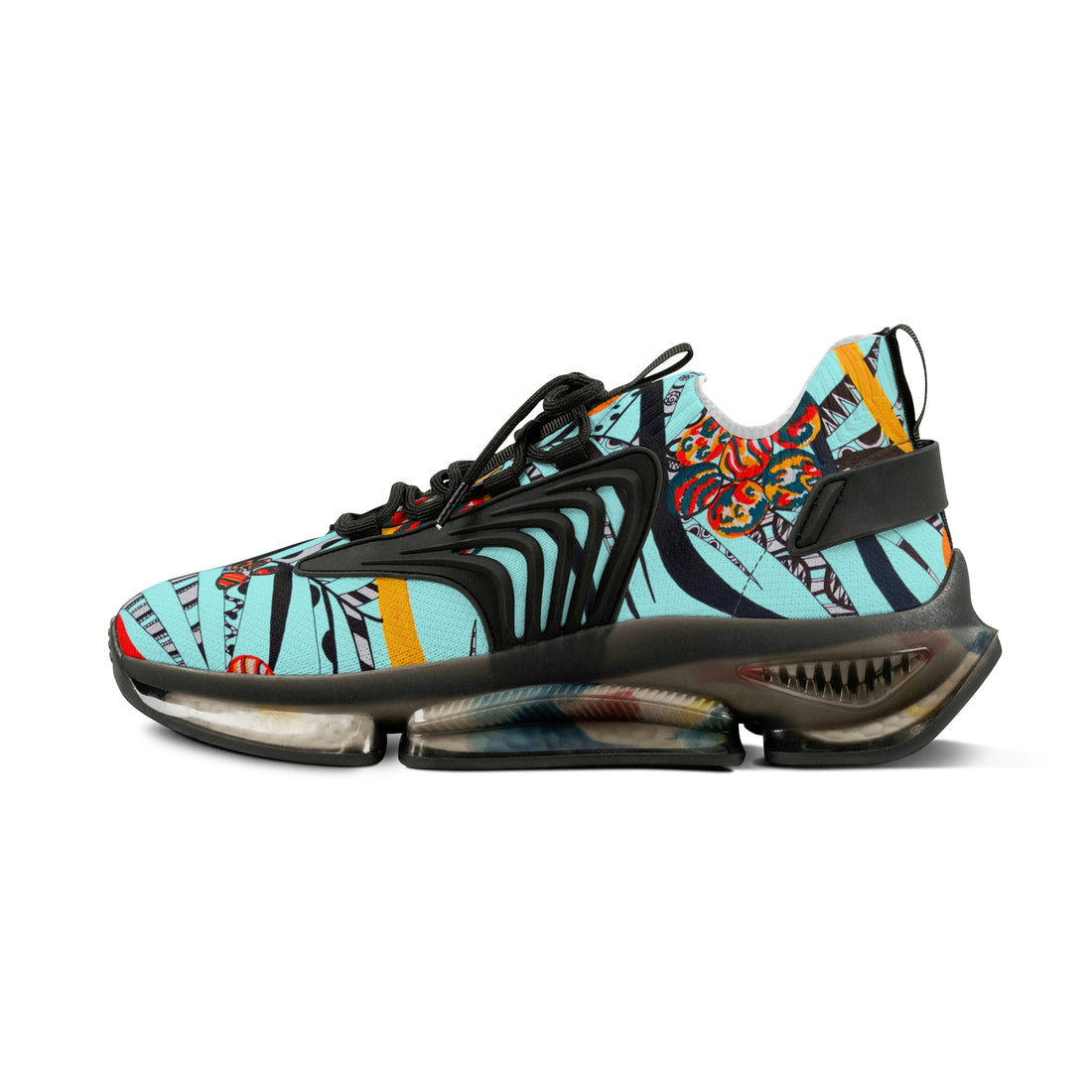 Icy Blue Wildly Wicked OTT Men's Mesh Knit Sneakers