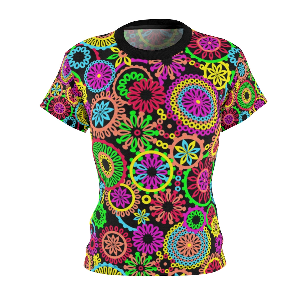 70's Vibe Black AOP Tee