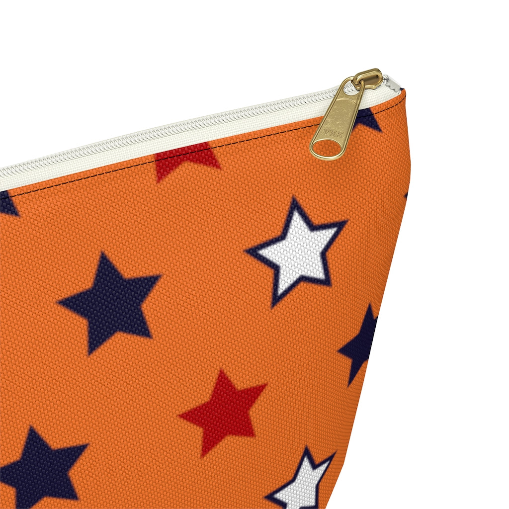 Starry Orange Accessory Pouch