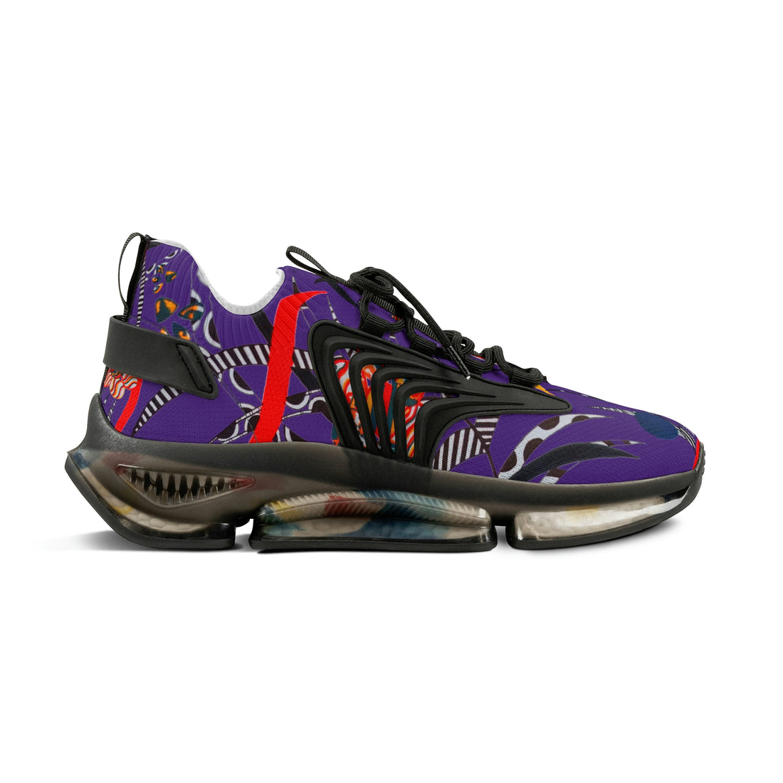 Purple Wildly Wicked OTT Men's Mesh Knit Sneakers