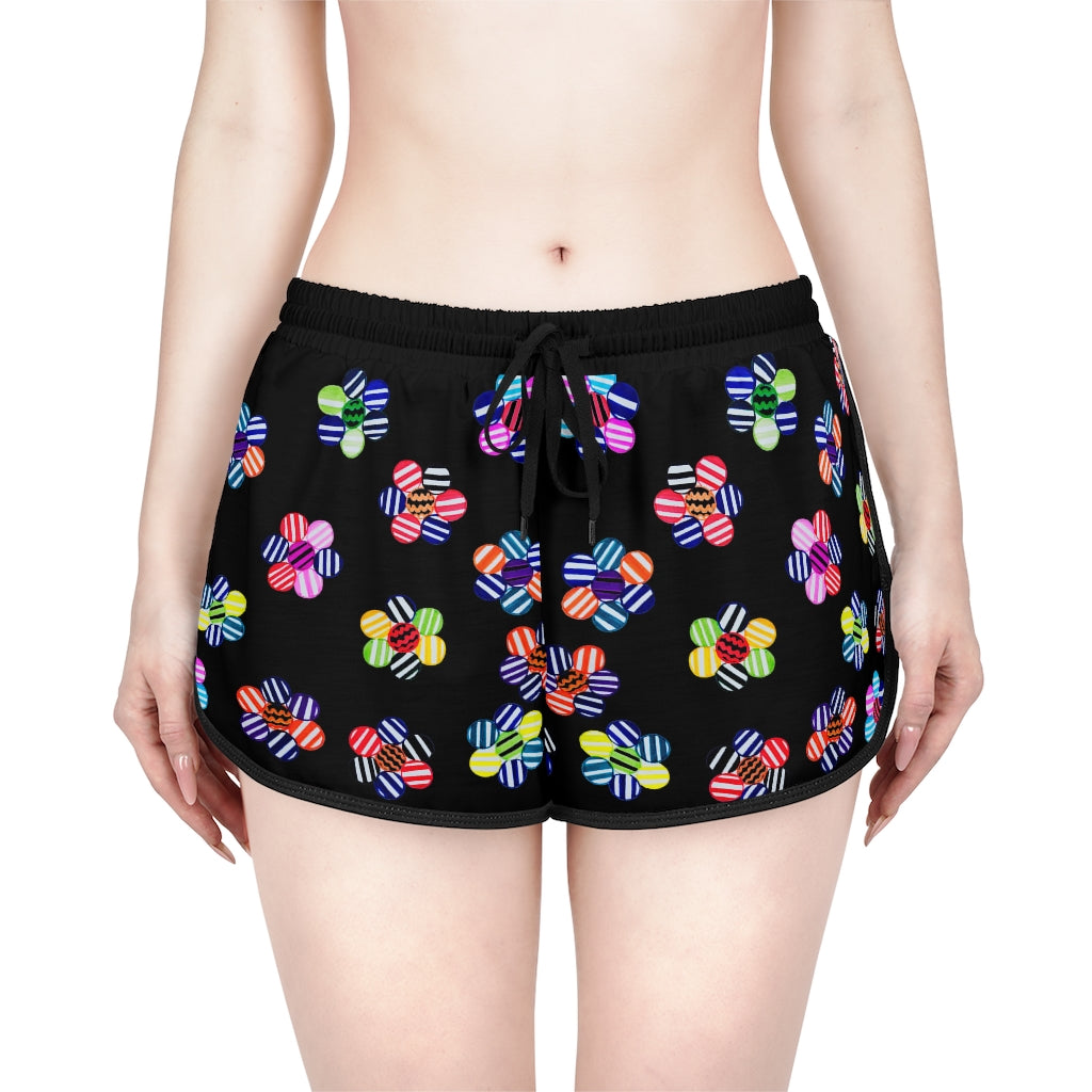 Black Candy Florals Relaxed Shorts