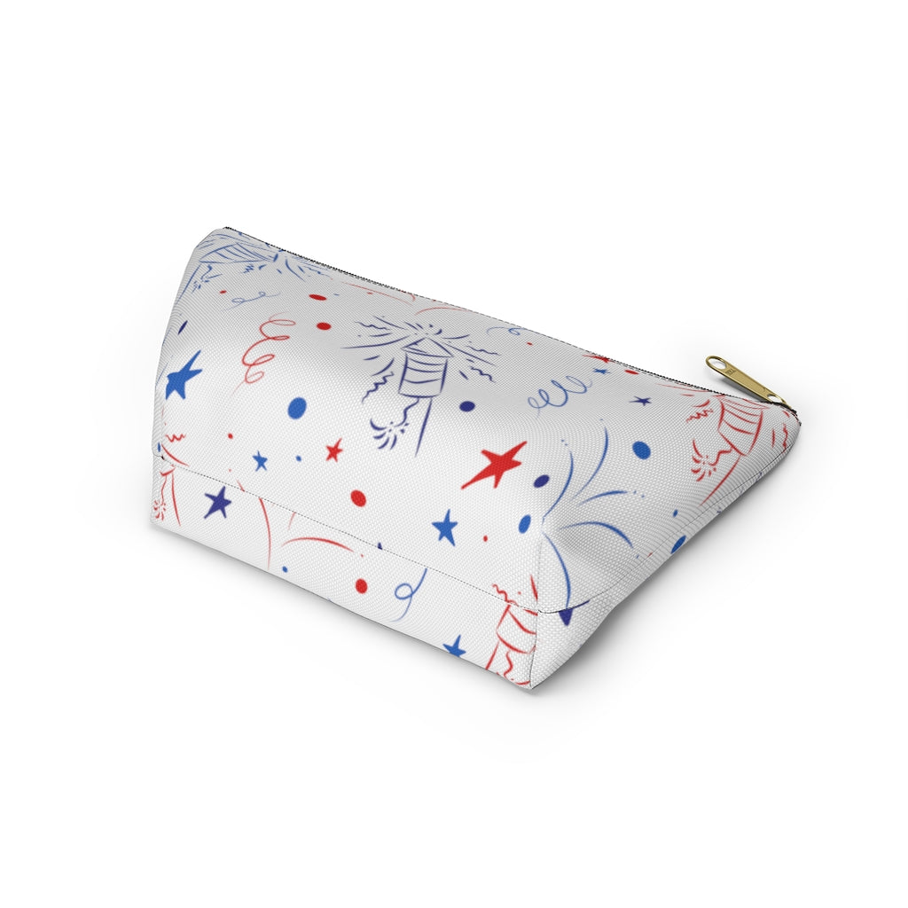 Firecracker White Accessory Pouch