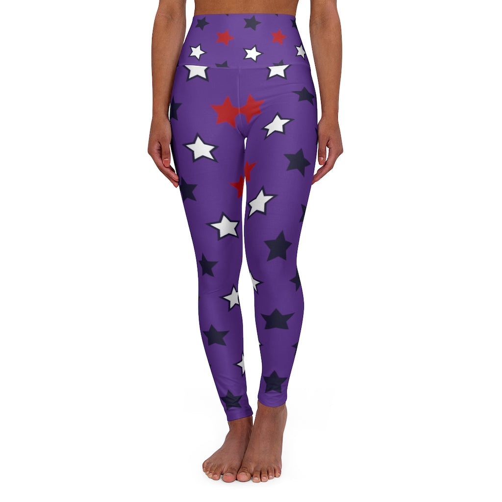 Stargirl Retro Purple Yoga Leggings