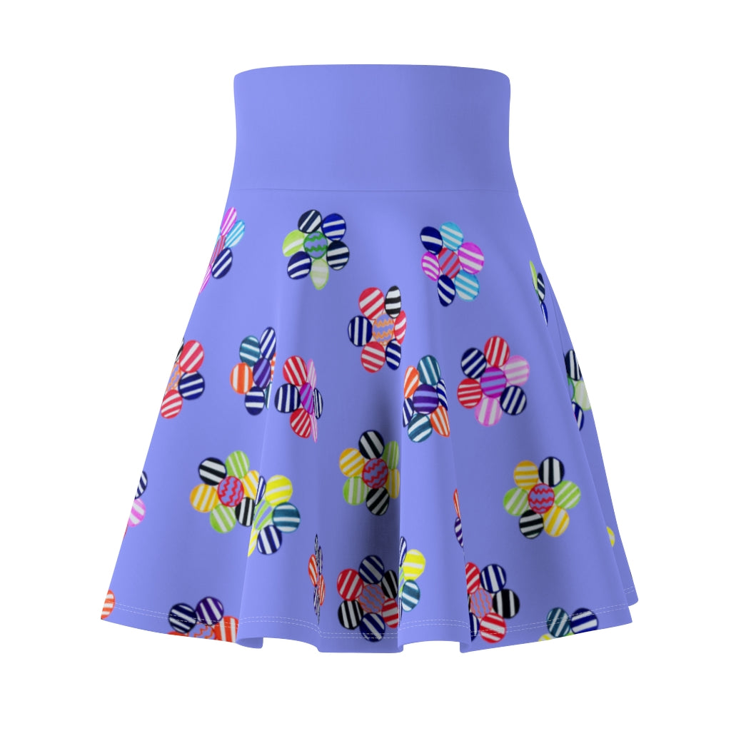 Very Peri Candy Florals Skater Skirt