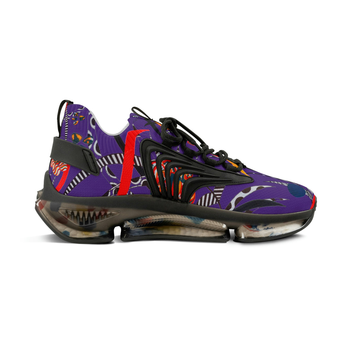 Purple Wildly Wicked OTT Men's Mesh Knit Sneakers