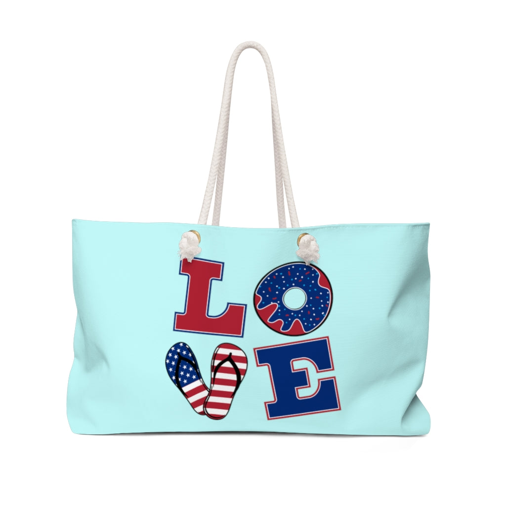 Icy American Love Weekender Bag