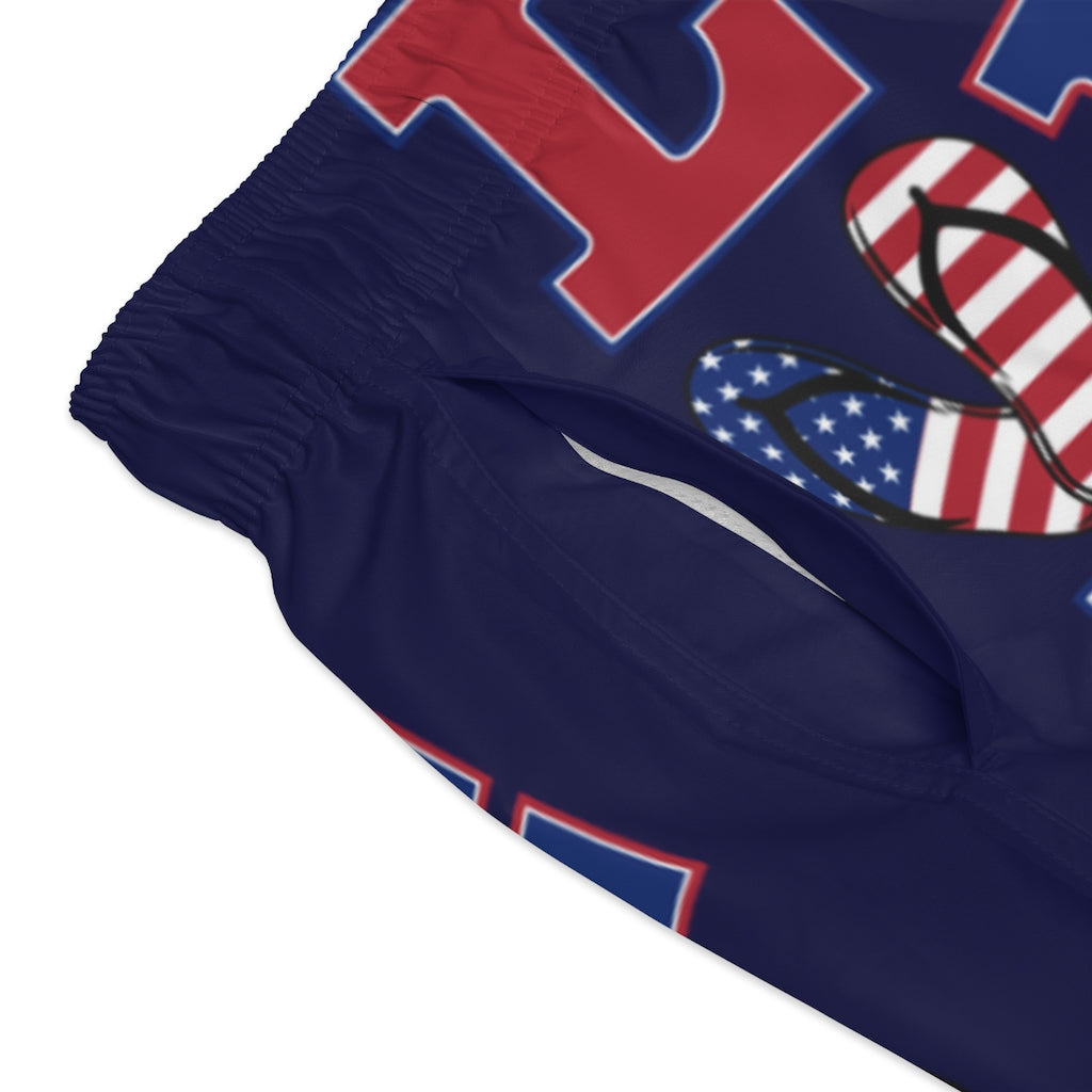 Men's American Love Ink Swimming Trunks
