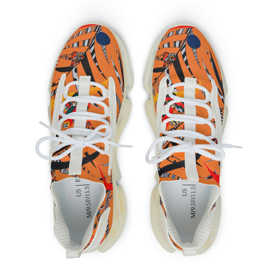 Peach Wildly Wicked OTT Men's Mesh Knit Sneakers