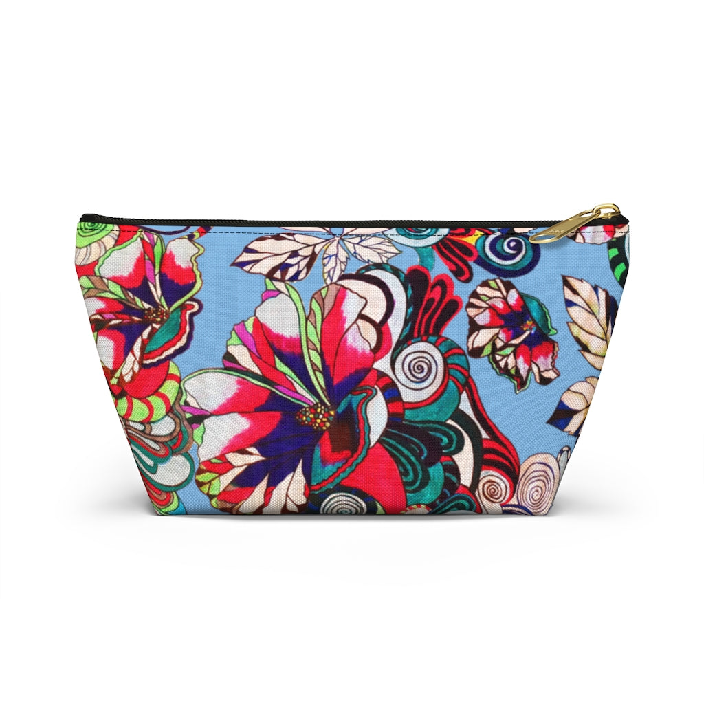 Floral Pop Sky Accessory Pouch