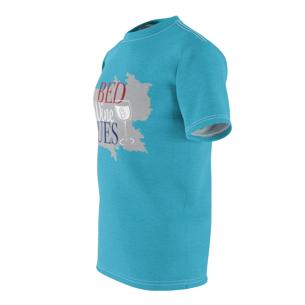 Menswear Aqua AOP Blues Tee