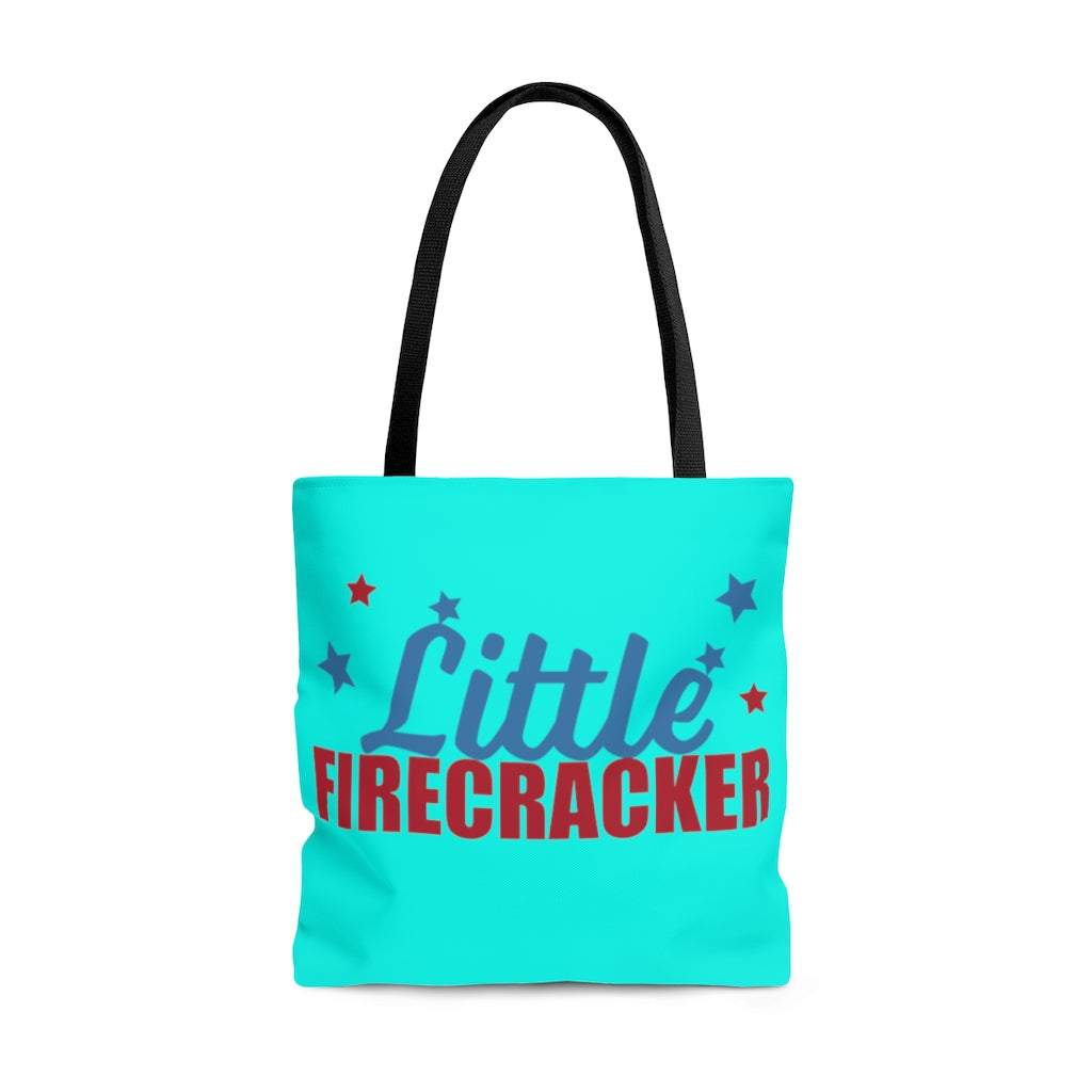 AOP Fire Cracker Cyan Tote Bag