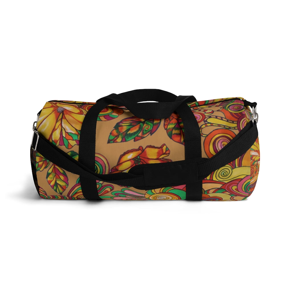 Artsy Floral Tussock Duffel Bag