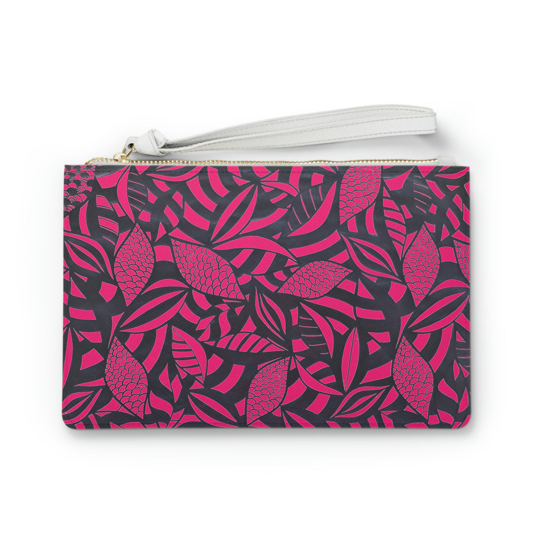 Hotpink Tropical Minimalist Clutch Bag