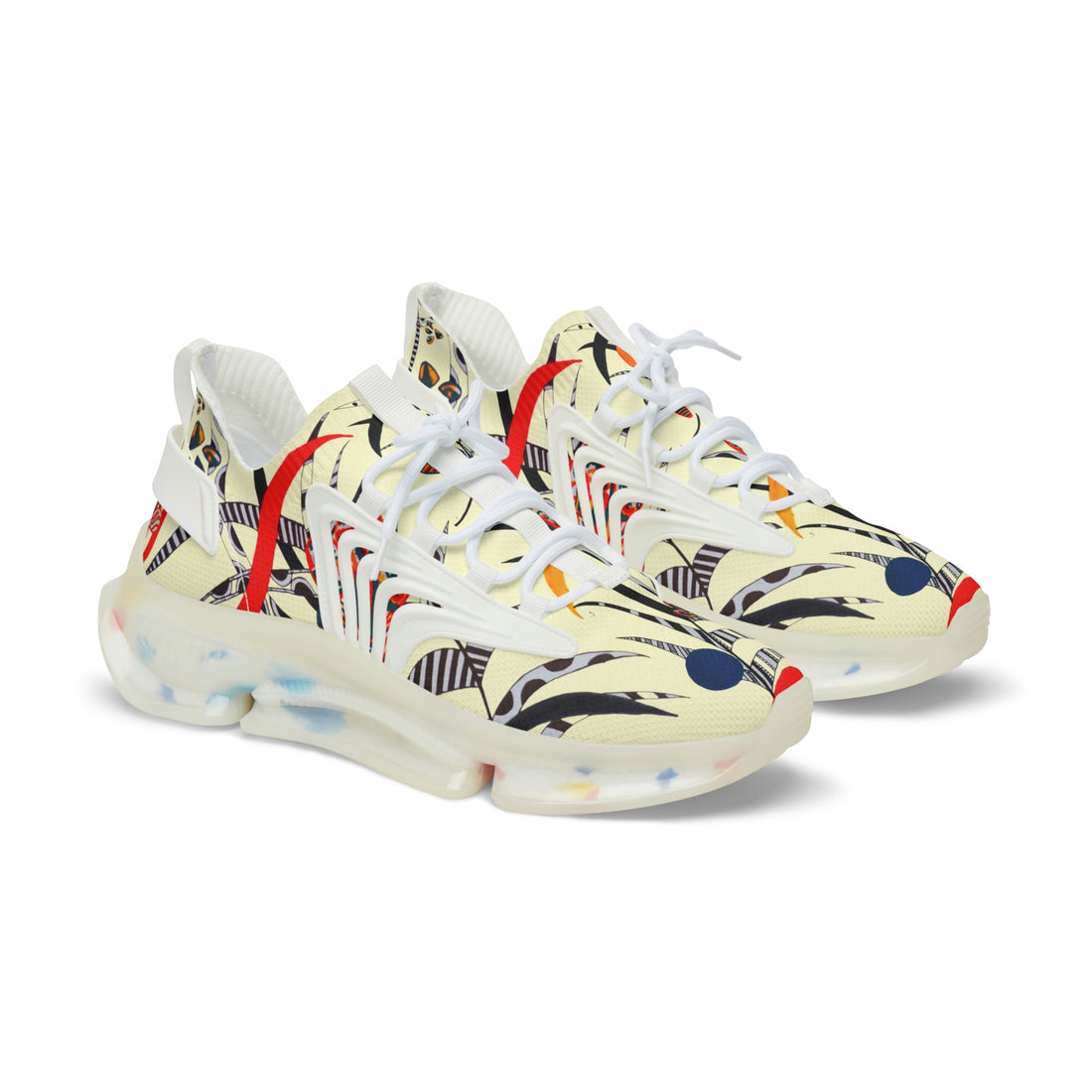 Cream Wildly Wicked OTT Men's Mesh Knit Sneakers
