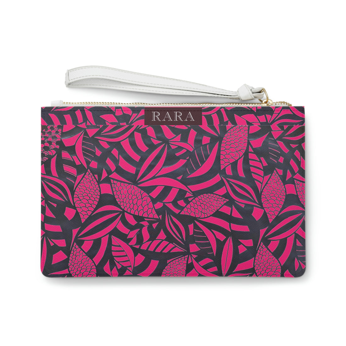 Hotpink Tropical Minimalist Clutch Bag