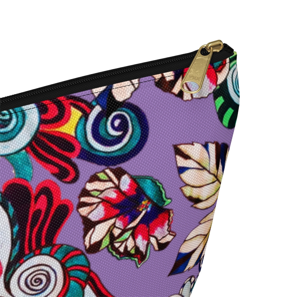 Floral Pop Lilac Accessory Pouch