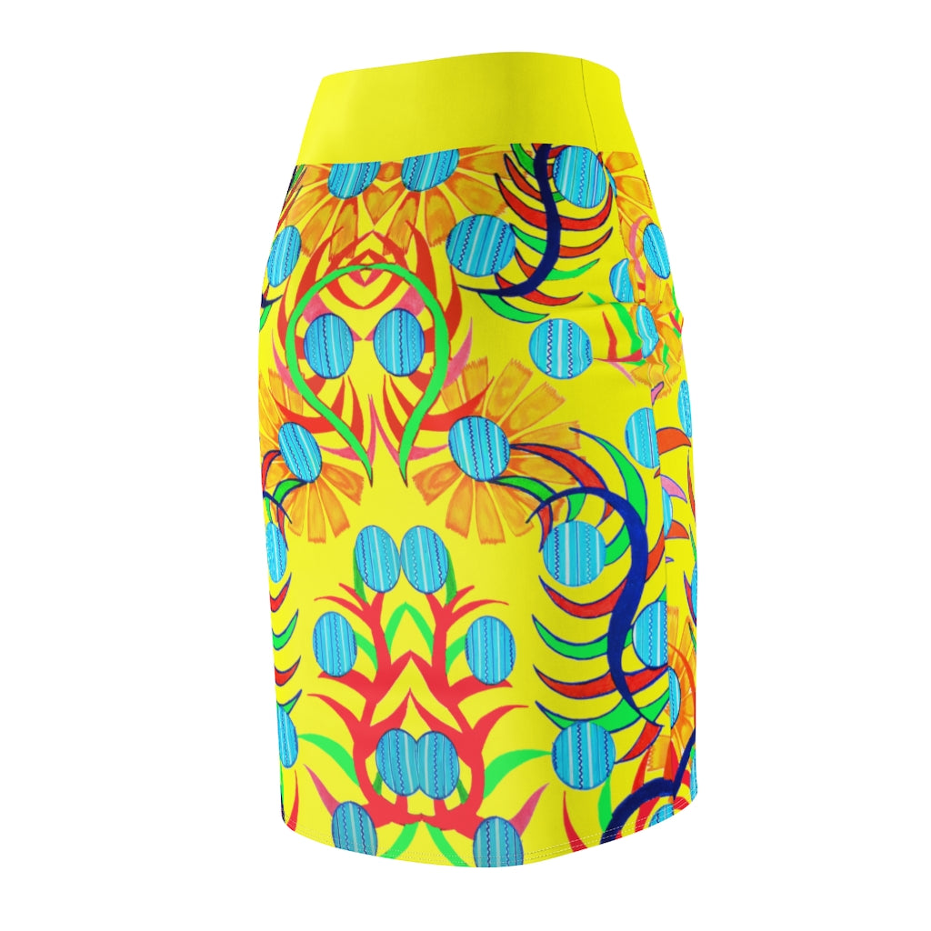 Sunflower Yellow Pencil Skirt