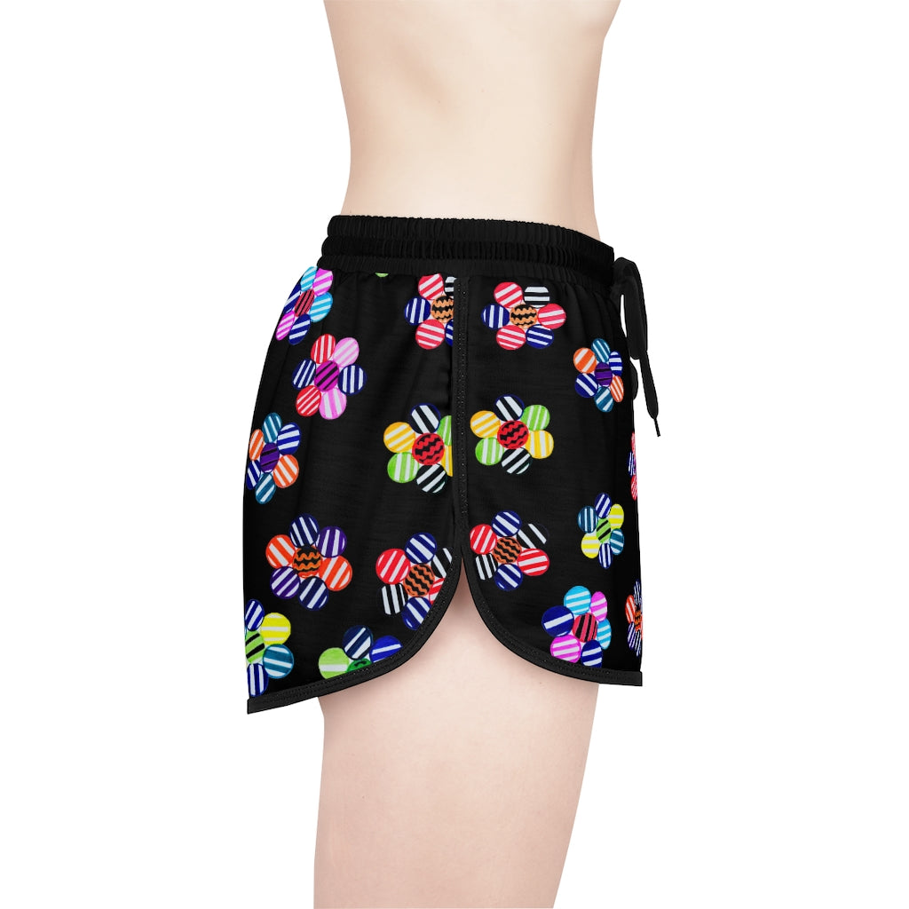 Black Candy Florals Relaxed Shorts