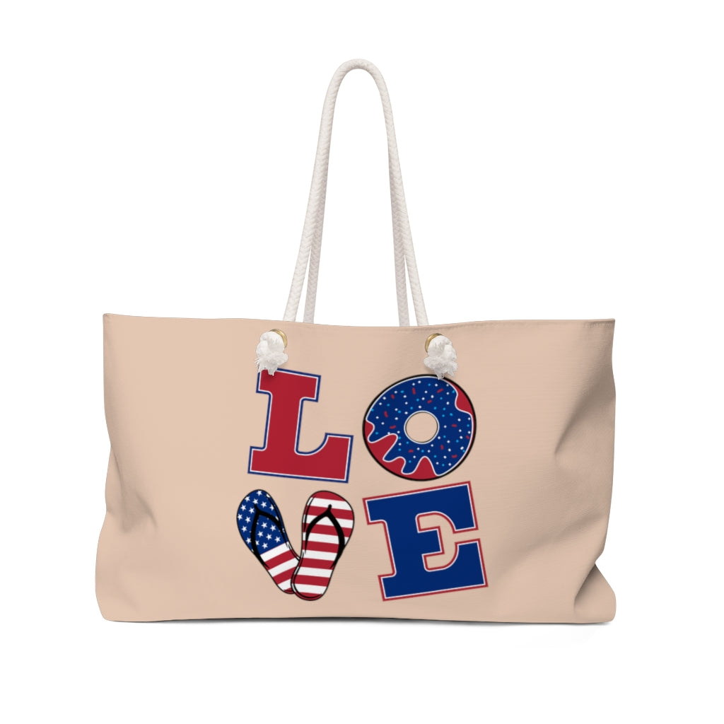 Nude American Love Weekender Bag
