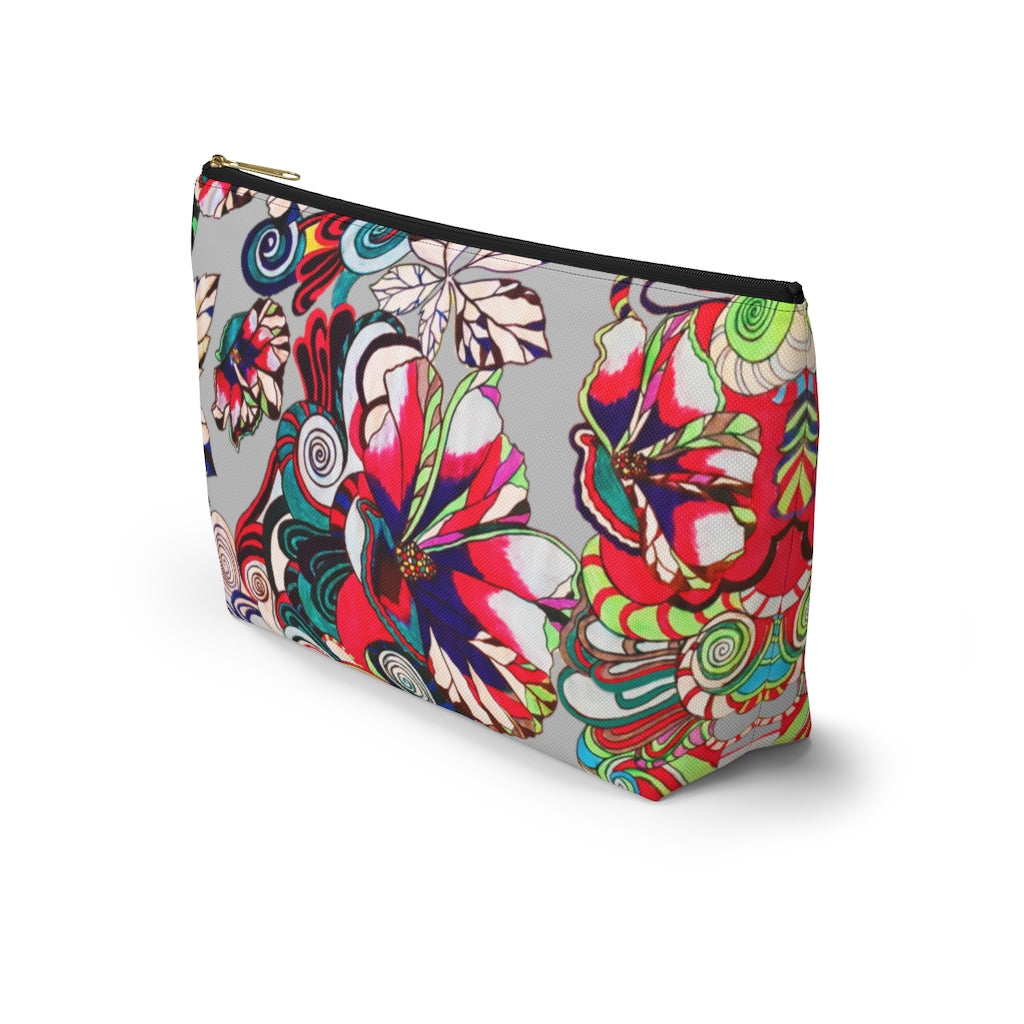 Floral Pop Slate Accessory Pouch