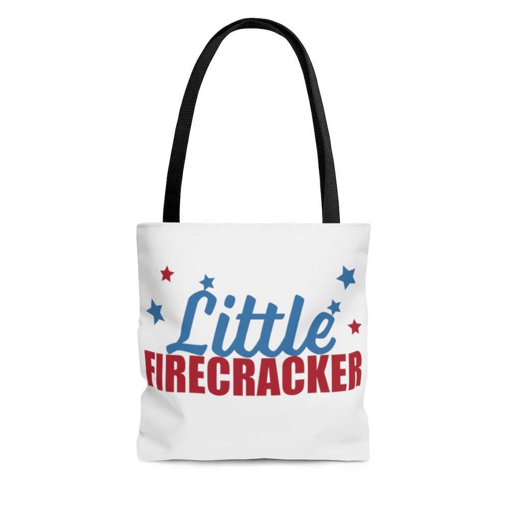 AOP Fire Cracker White Tote Bag