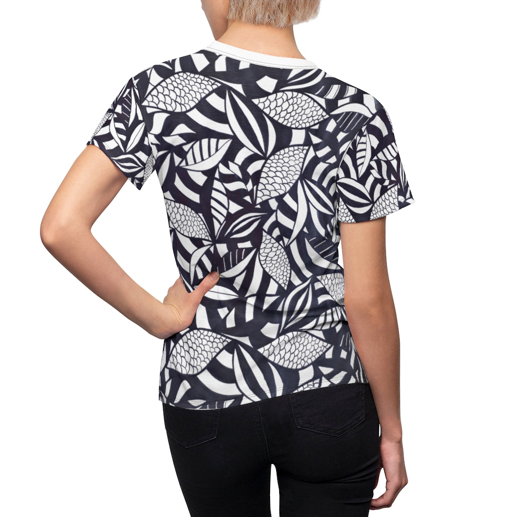 Tropical Minimalist Monochrome AOP T-shirt