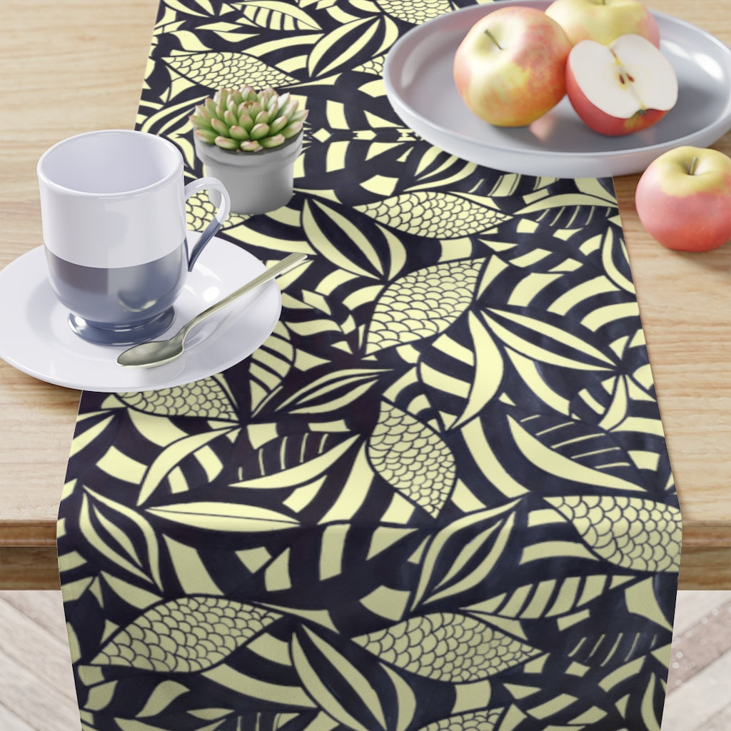 Tropical Cream Table Runner