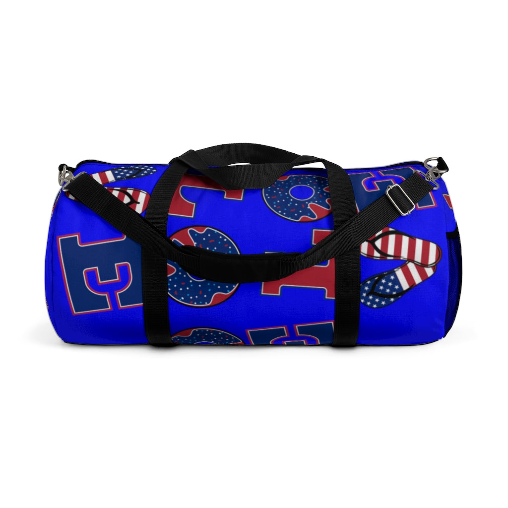 American Love Electric Blue Duffel Bag