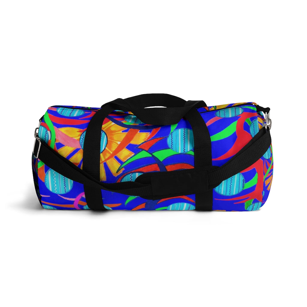 Sunflower Electric Blue Duffel Bag
