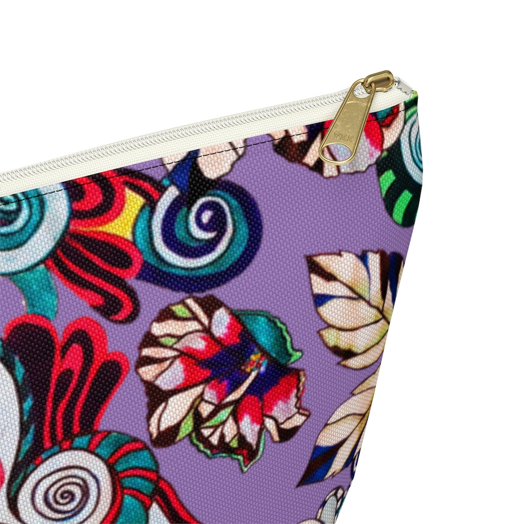 Floral Pop Lilac Accessory Pouch