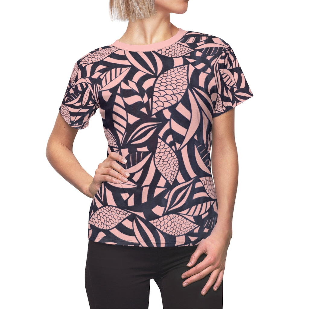 Tropical Minimalist AOP Blush T-shirt