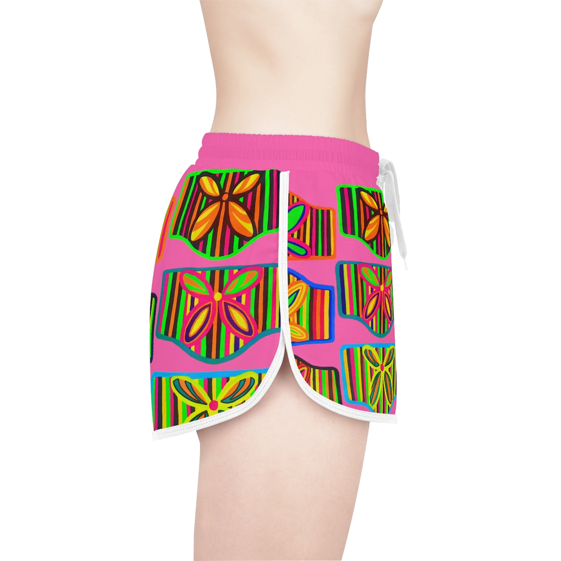 Rose Deco Print Relaxed Shorts
