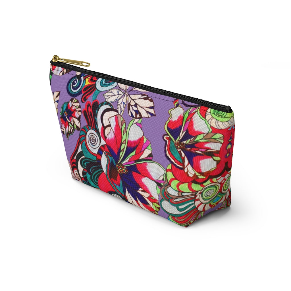 Floral Pop Lilac Accessory Pouch