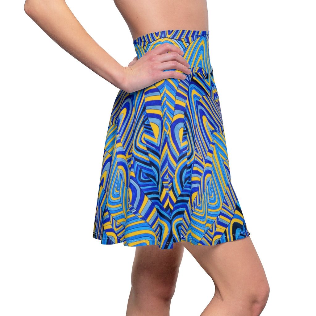Yellow Sonic Skater Skirt