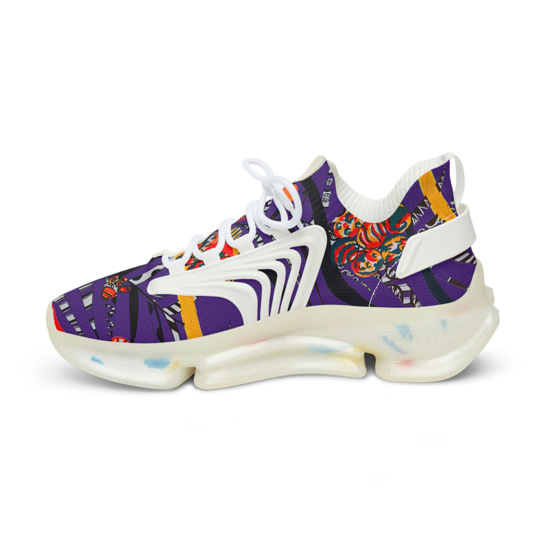 Purple Wildly Wicked OTT Men's Mesh Knit Sneakers