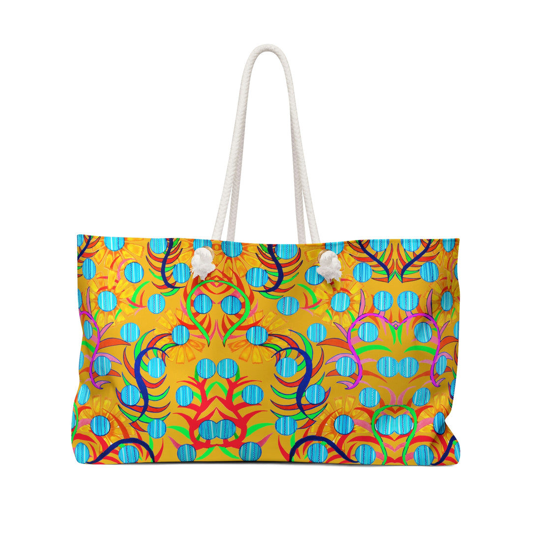 Yellow Sunflower Weekender Open Beach Tote Bag