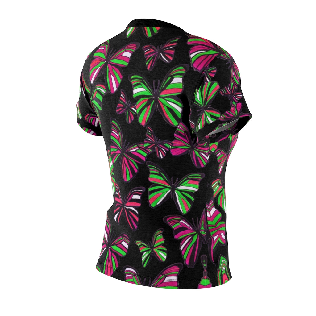 Butterflies AOP Black T-shirt