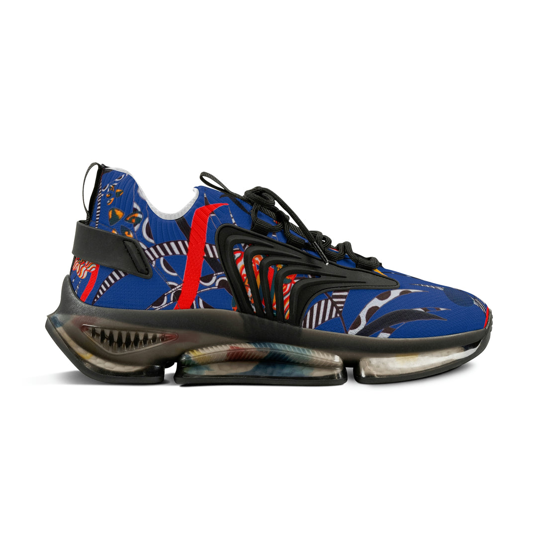 Royal Blue Wildly Wicked OTT Men's Mesh Knit Sneakers
