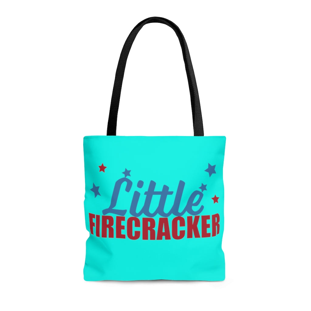 AOP Fire Cracker Cyan Tote Bag