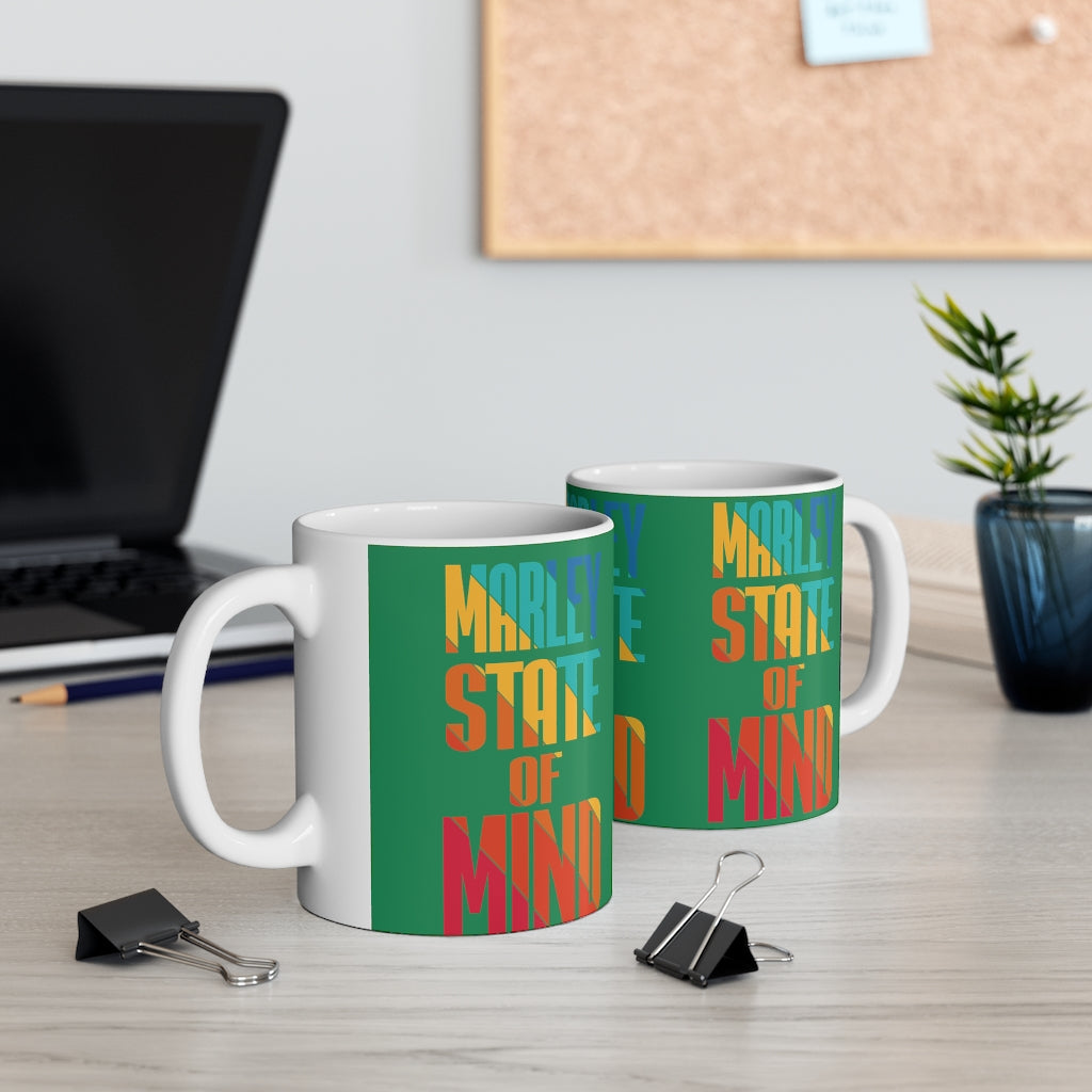 Marley Lawn Green Multi Print Ceramic Mug 11oz