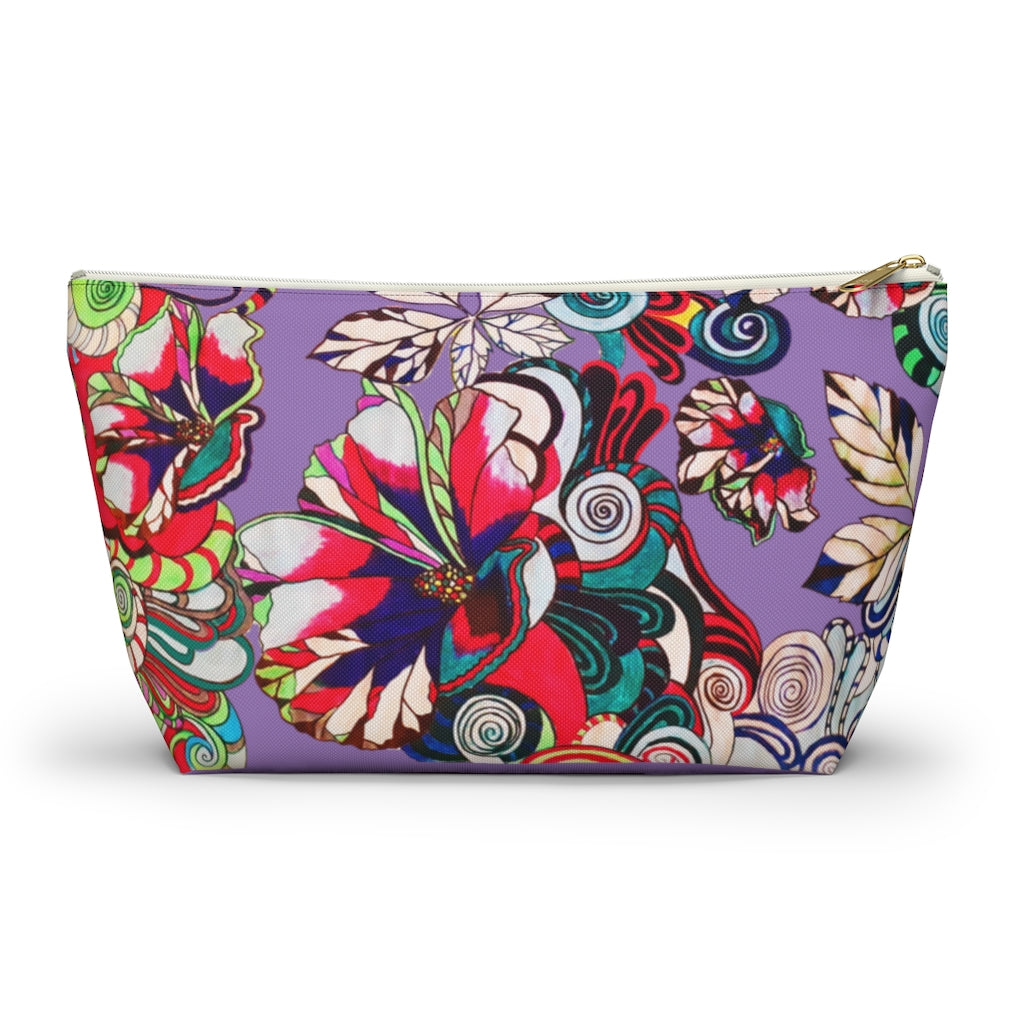Floral Pop Lilac Accessory Pouch