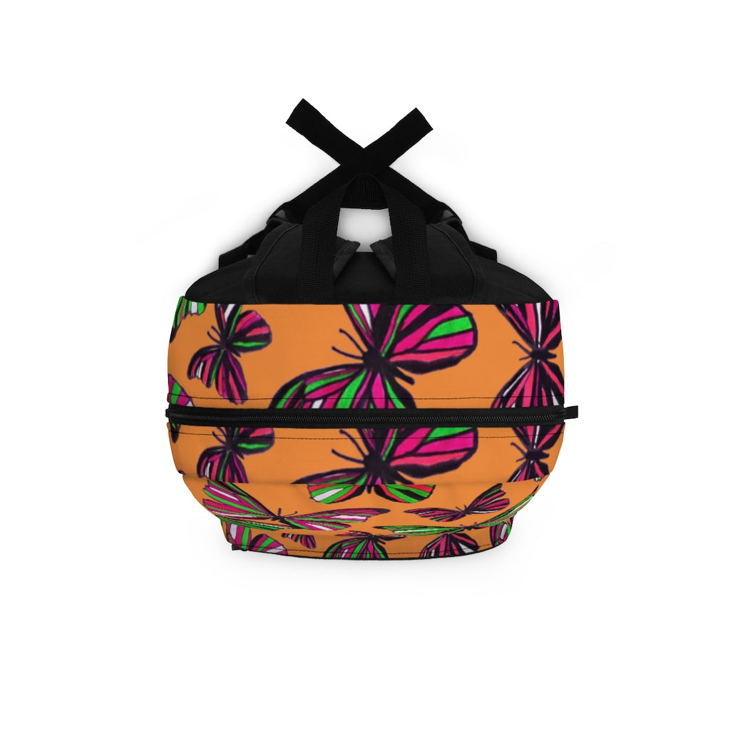 Butterflies Peach Backpack