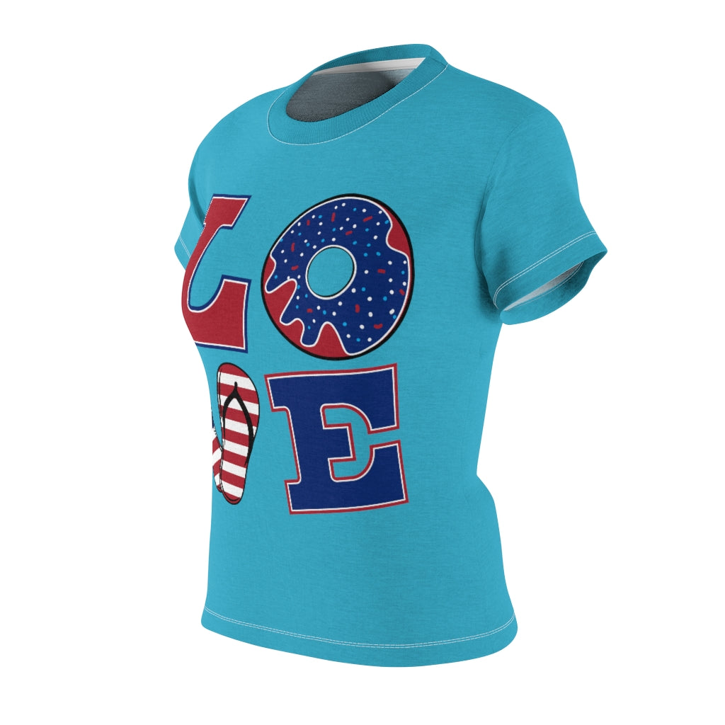 L.O.V.E. 'merica Aqua T-Shirt