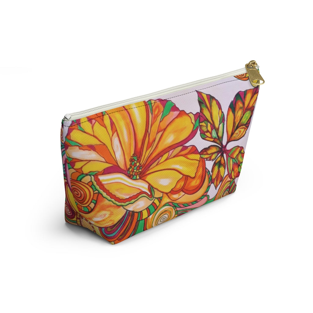 Artsy Floral Accessory Pouch